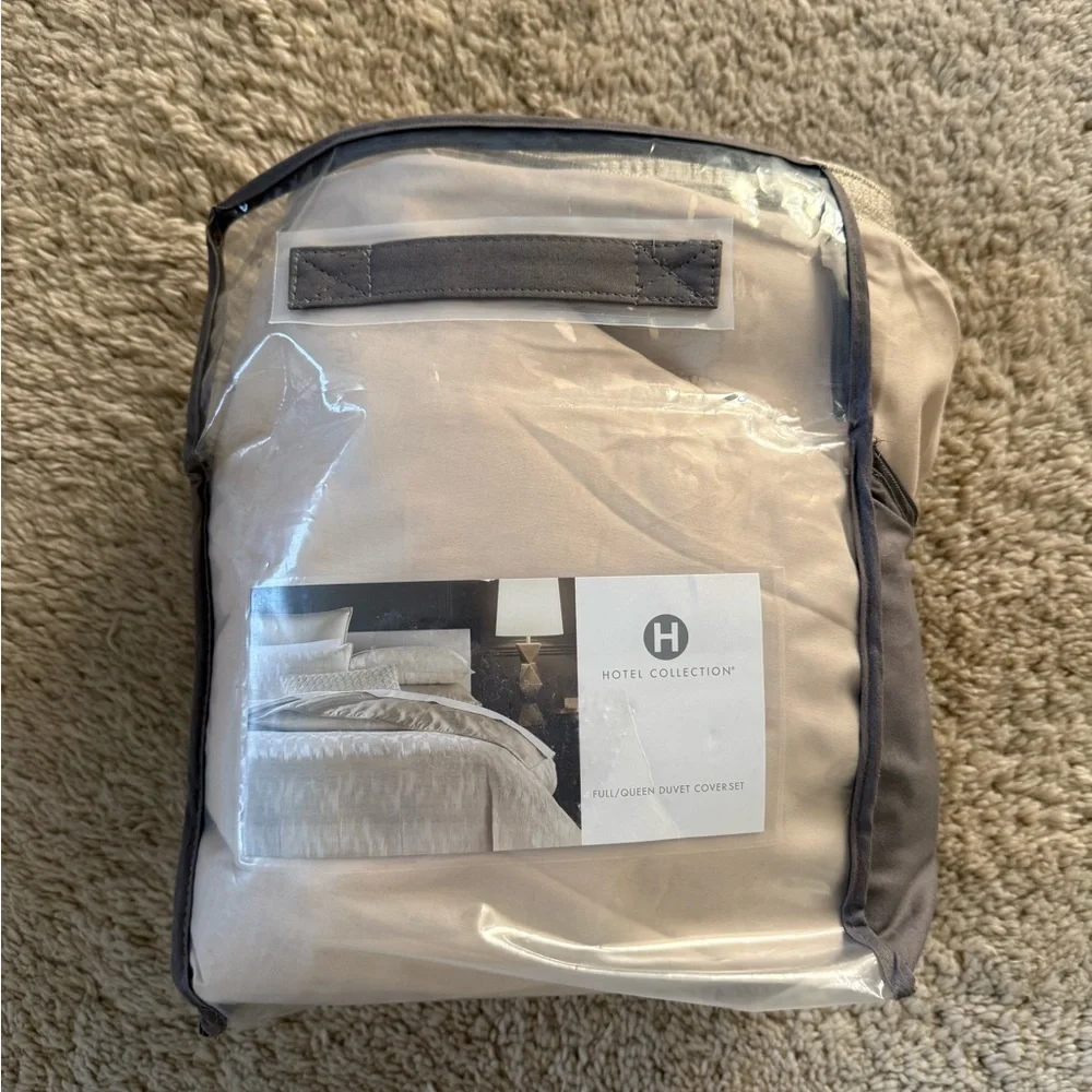 Hotel Collection Gilded Stripe Duvet Cover Set, Full/Queen